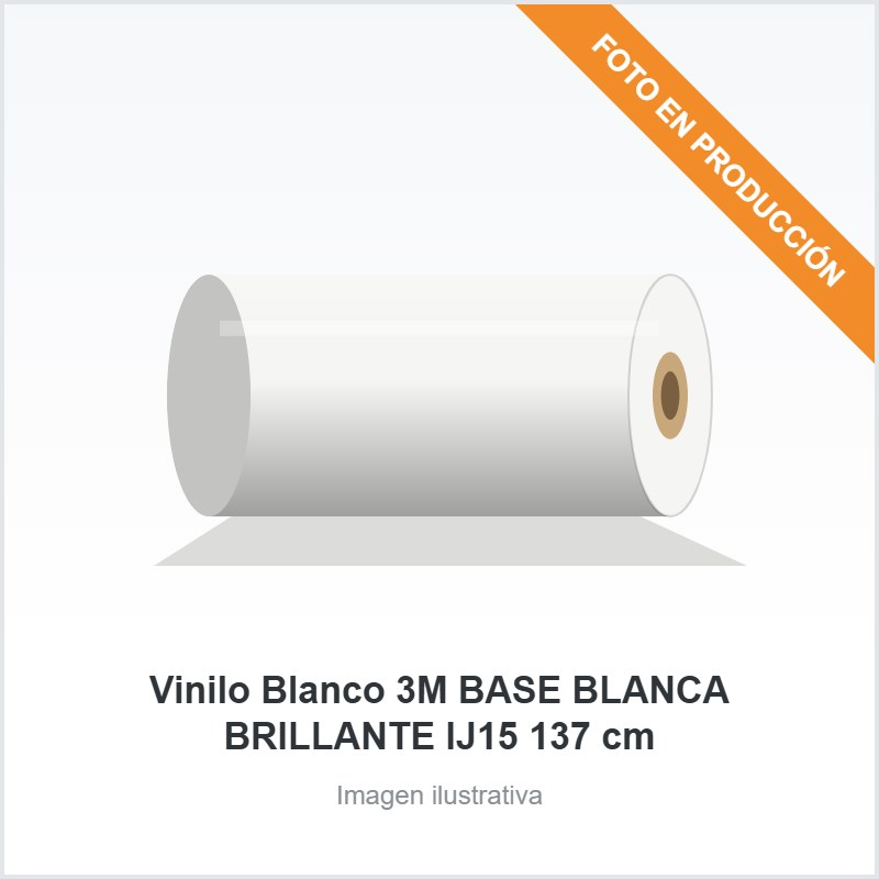 [335] Vinilo Blanco 3M BASE BLANCA BRILLANTE IJ15 137 cm