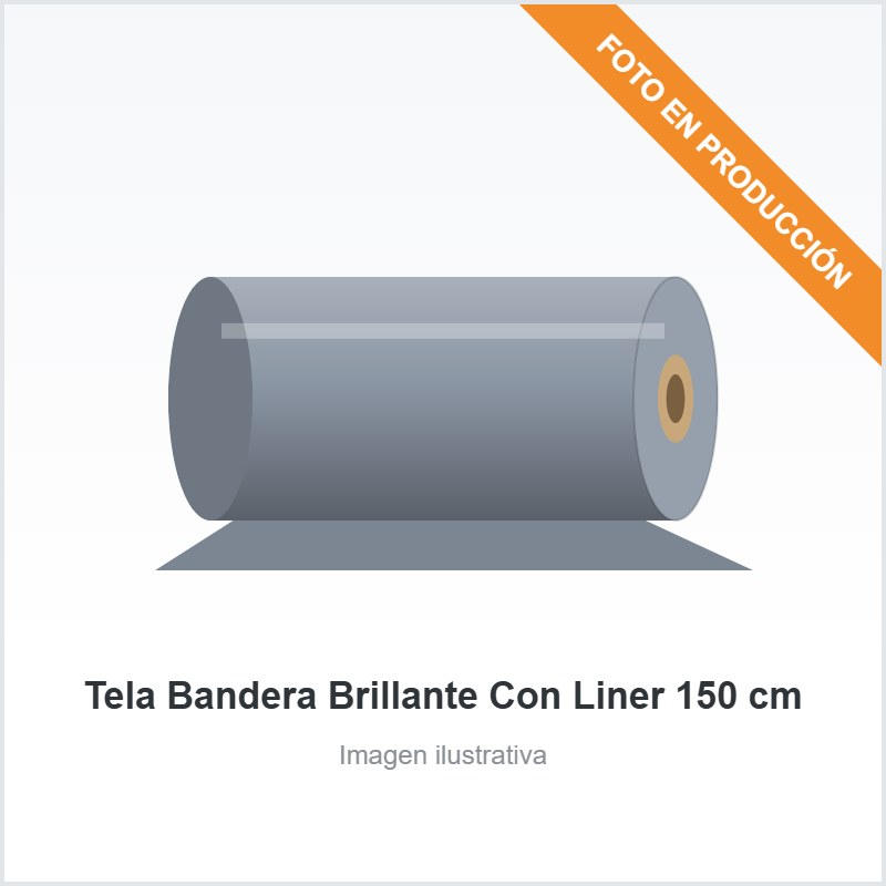[602] Tela Bandera Brillante Con Liner 150 cm