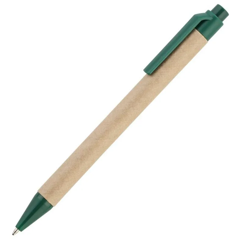 [837] Boligrafo Eco Pen Clip Verde