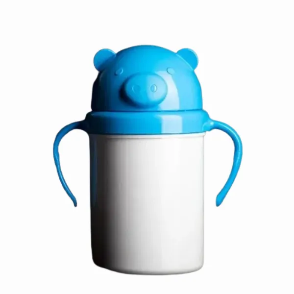 Cantimplora ANIMAL Polimero Tapa Celeste POLYMER