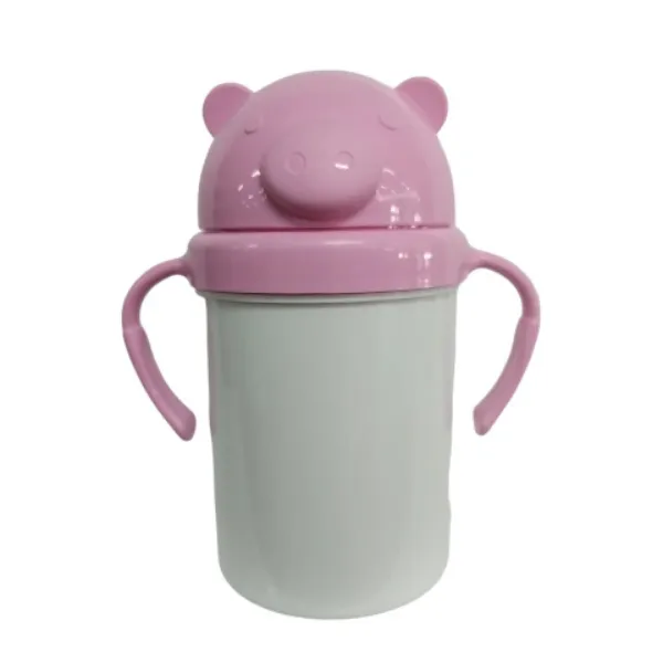 Cantimplora ANIMAL Polimero Tapa Rosa POLYMER