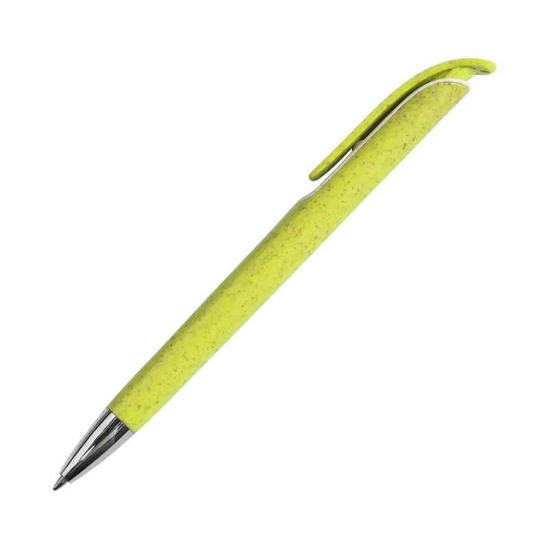 [942] Boligrafo ECO FLORIDA Clip Verde Claro