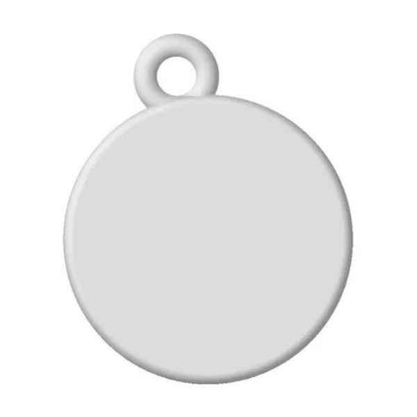 Llavero Polimero Circulo con Ojal 40 mm