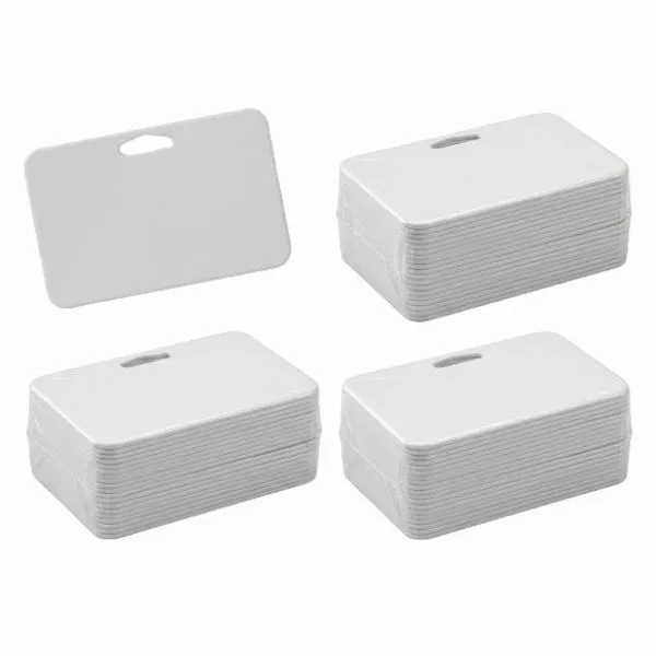 Credencial Polimero Horizontal con Orificio 83 x 53 mm