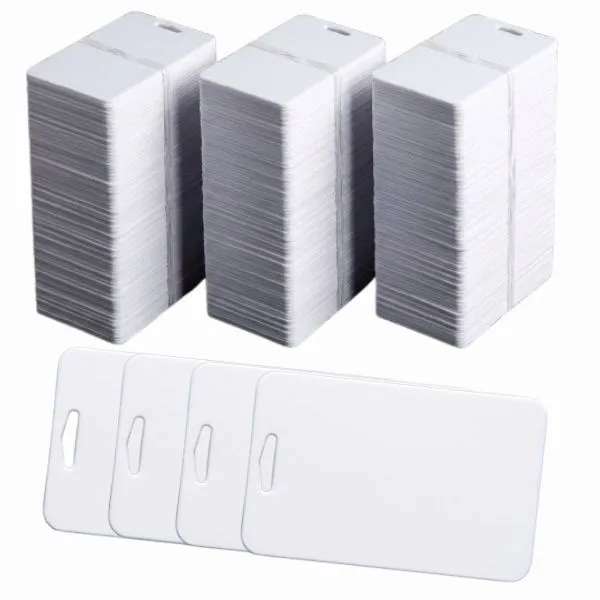 Credencial Polimero Vertical con Orificio 83 x 53 mm