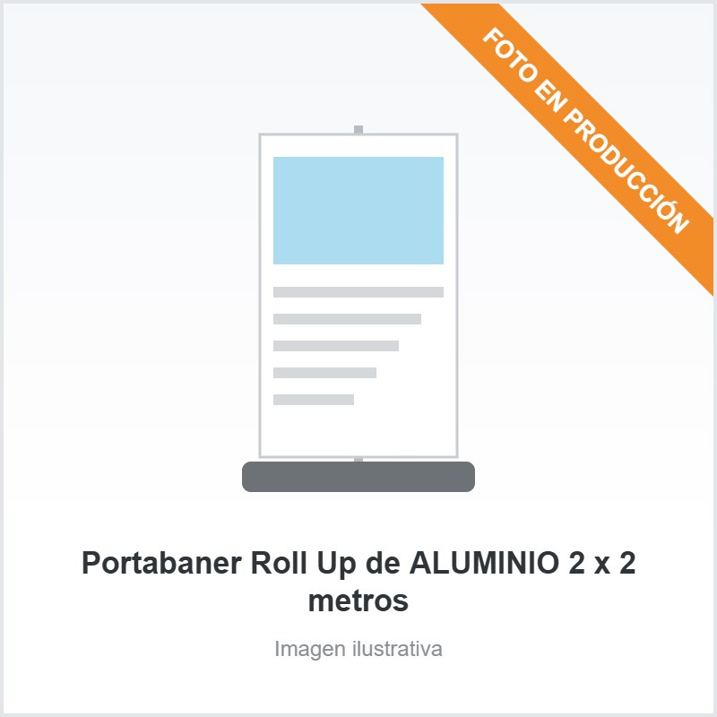 [2978] Portabaner Roll Up de ALUMINIO 2 x 2 metros