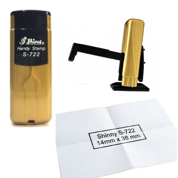 [3379] Sello Pocket SHINY 722 38 x 14 mm color ORO
