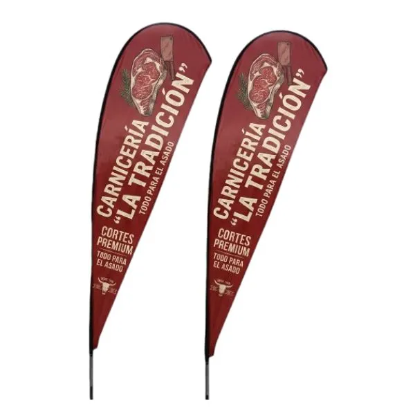 [3438] FLY BANNERS 90 x 330 cm  con Estaca