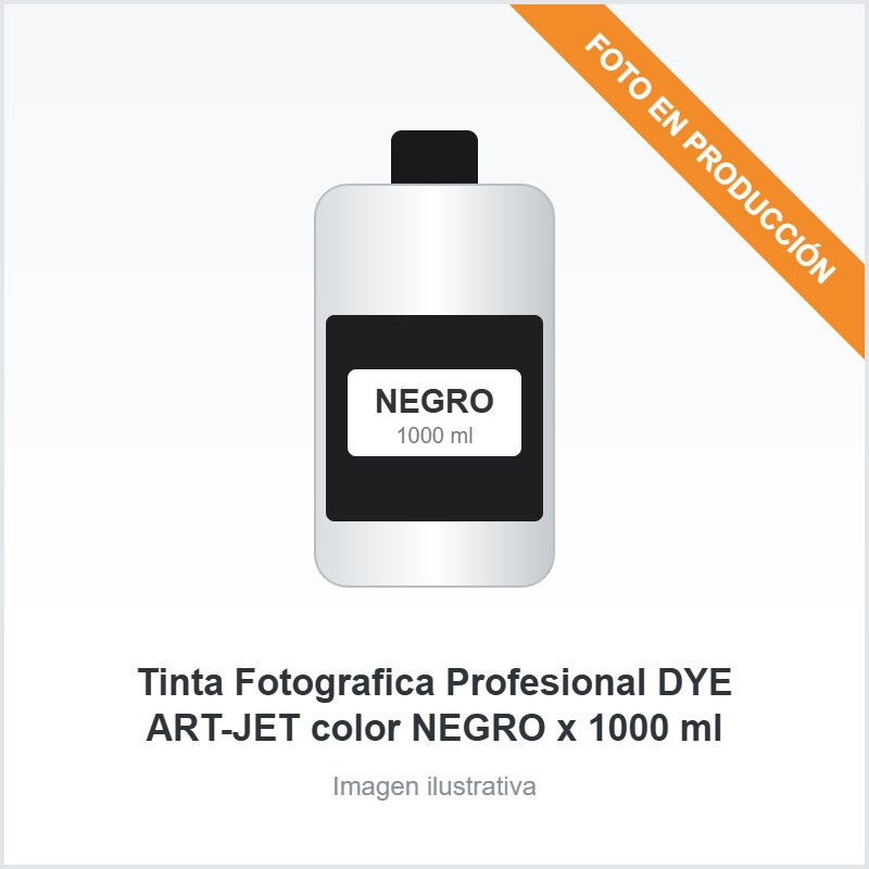 [4088] Tinta Fotografica Profesional DYE ART-JET color NEGRO x 1000 ml