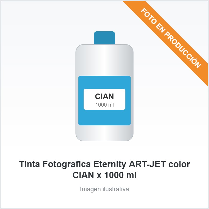 [4099] Tinta Fotografica Eternity ART-JET color CIAN x 1000 ml