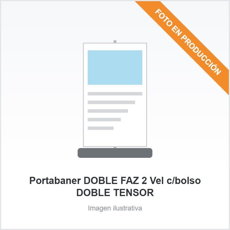 [4124] Portabaner DOBLE FAZ 2 Vel c/bolso DOBLE TENSOR