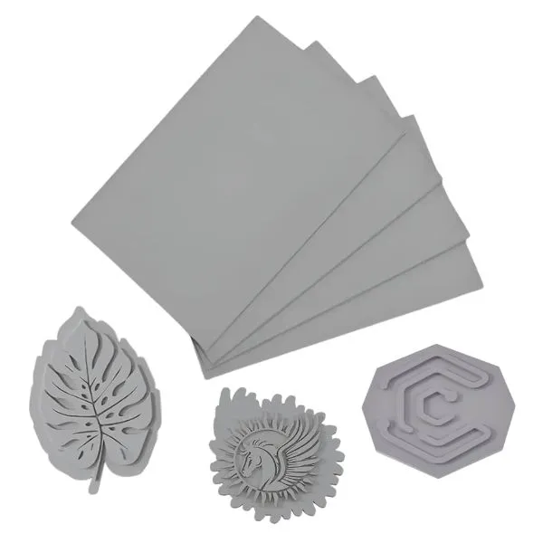 [4652] GOMA PARA SELLO GRIS SIN OLOR tamaño A4 Espesor 2.3 mm