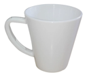 Taza de polímero conica blanca POLYMER