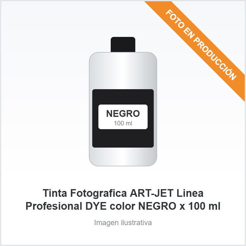 [5047] Tinta Fotografica ART-JET Linea Profesional DYE color NEGRO x 100 ml