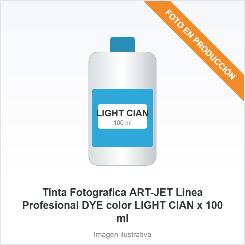 [5050] Tinta Fotografica ART-JET Linea Profesional DYE color LIGHT CIAN x 100 ml