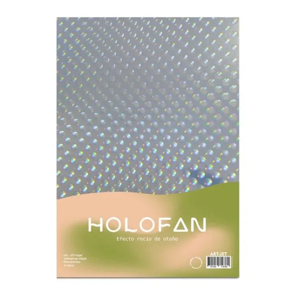 [5117] HOLOFAN A4 ARTJET RESMA 20 HOJAS AUTOADHESIVO INK JET EFECTO ROCIO DE OTONO