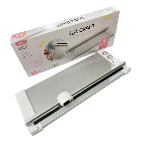 [5288] GUILLOTINA ROTATIVA A3 460mm PLAST  MET 3 en 1 BLAN