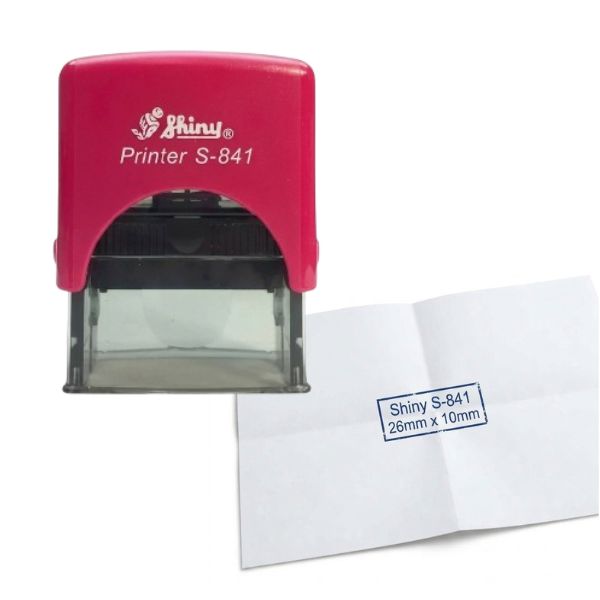 [5331] Sello Automatico SHINY S 841 26 x 10 mm color Fucsia
