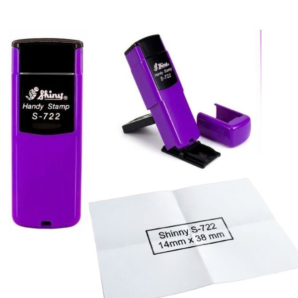 [5375] Sello Pocket SHINY S 722 38 x 14 mm color COLOR VIOLETA