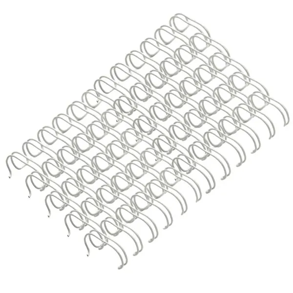 [5478] DOBLE  ALAMBRE  PAQ.100  UNID 1/2"  12  MM  BLANCO 100 HOJAS