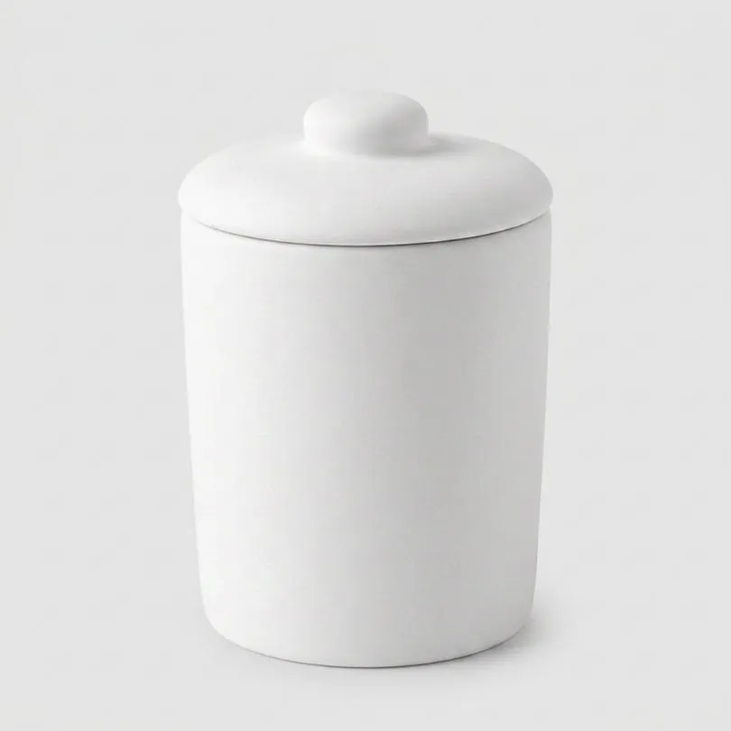 Azucarera o Yerbera Ceramica Mate Sublimable 8 x 8 cm