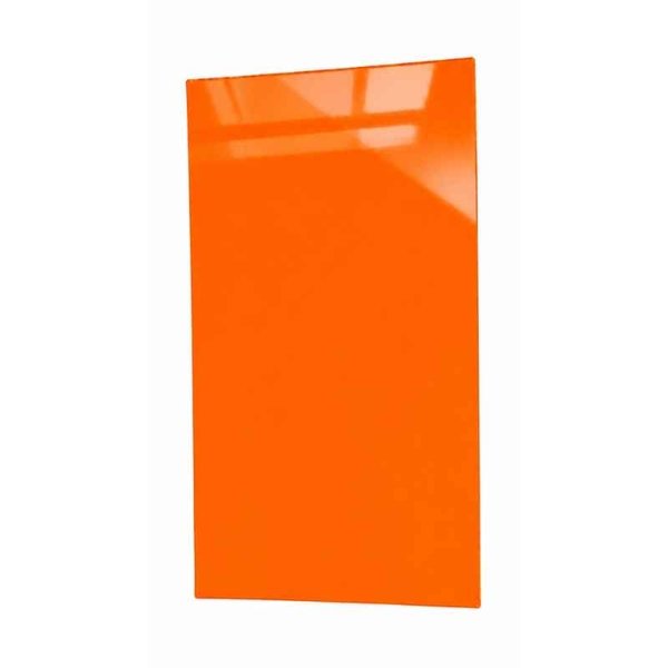 Lamina de Acrilico Naranja Fluo 244 x 122 cm - 2 mm Espesor