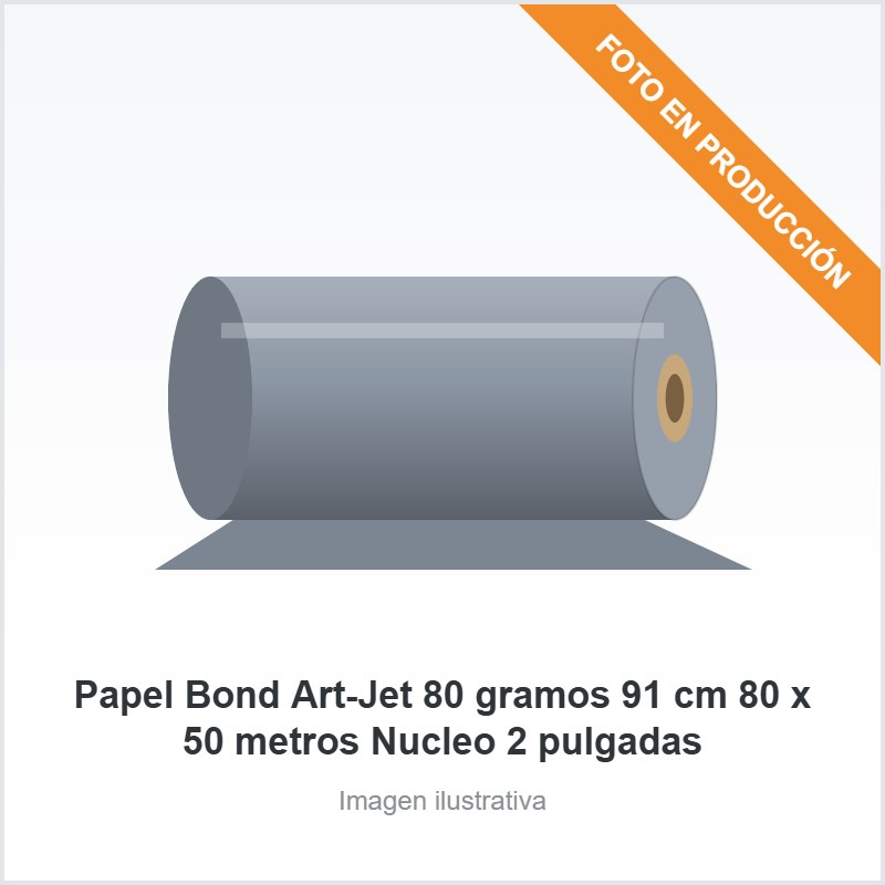 [6155] Papel Bond Art-Jet 80 gramos 91 cm 80 x 50 metros Nucleo 2 pulgadas