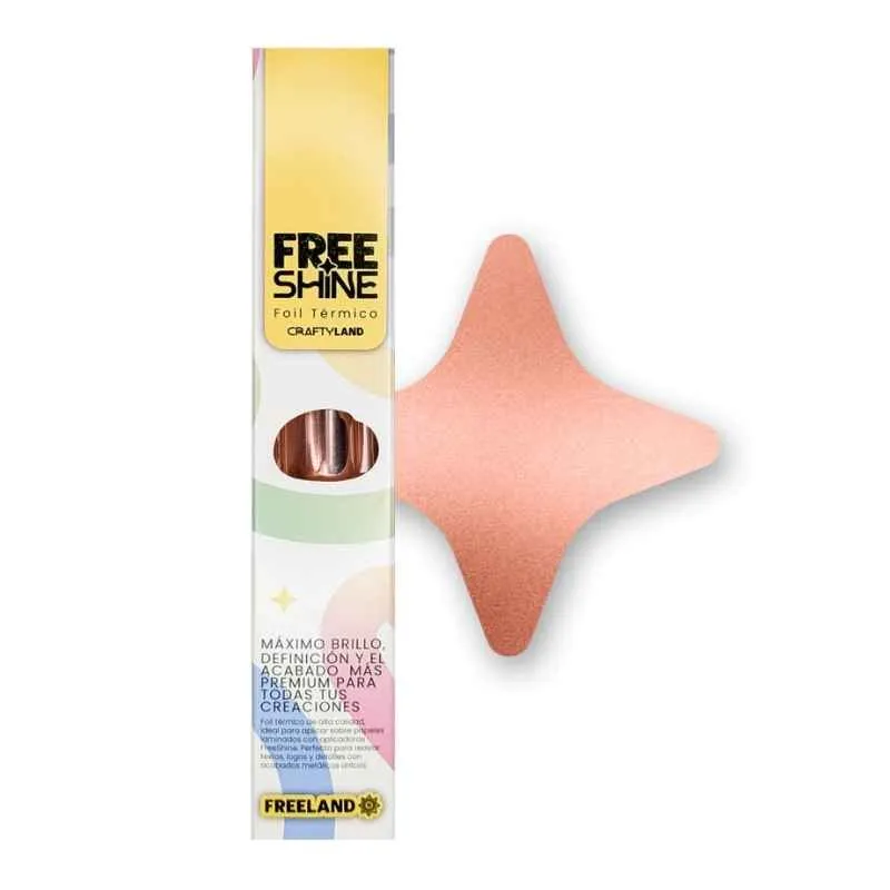 [6374] Foil TERMICO FreeShine 0.21 x 3 mts Oro Rosado