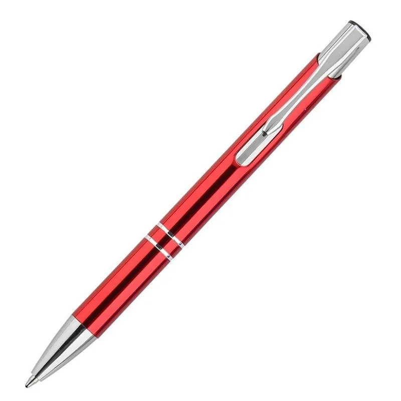 Boligrafo MALIBU Rojo detalles Cromados