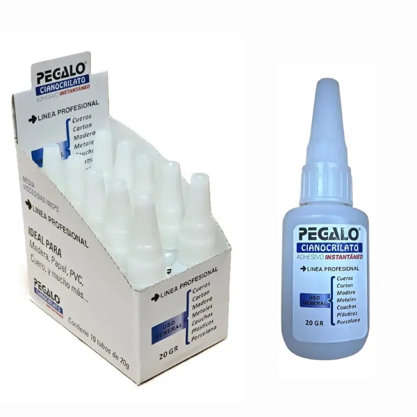 [6525] Cianoacrilato PEGALO Adhesivo Instantaneo x 20 Gramos CIANO