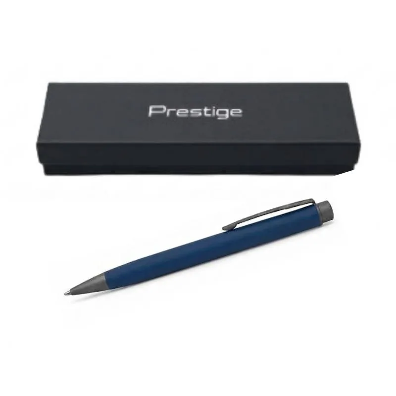 Boligrafo Metalico Prestige Slim Azul con Estuche