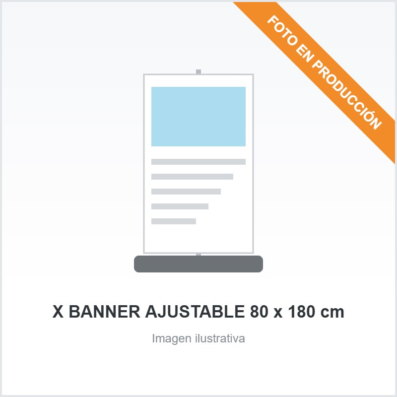 [6670] X BANNER AJUSTABLE 80 x 180 cm