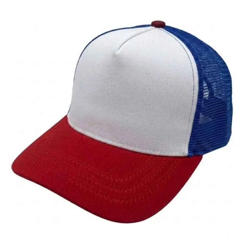 [2922] G06 Gorra Trucker TRICOLOR Vicera ROJA Red FRANCIA Frente BLANCO