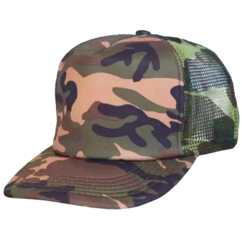 [2943] G06 Gorra Trucker FULL VERDE CAMUFLADA
