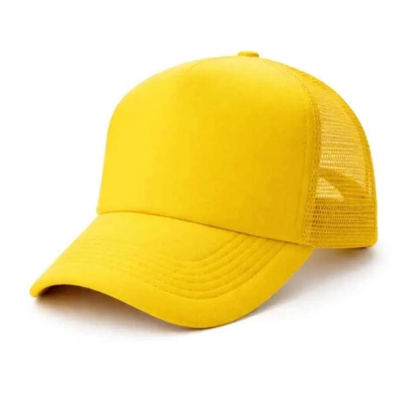 G06 Gorra Trucker FULL AMARILLO