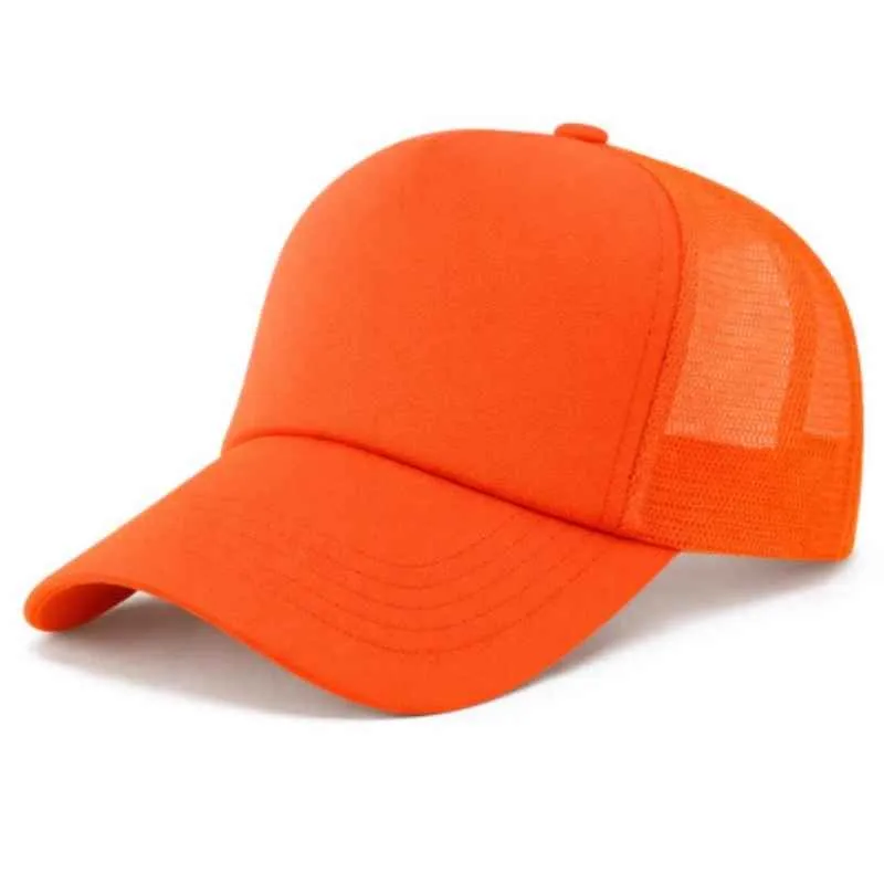 [4551] G06 Gorra Trucker FULL NARANJA FLUO
