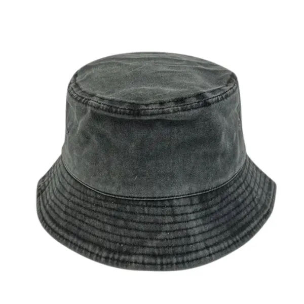GORRO PILUSO PRELAVADO NEGRO
