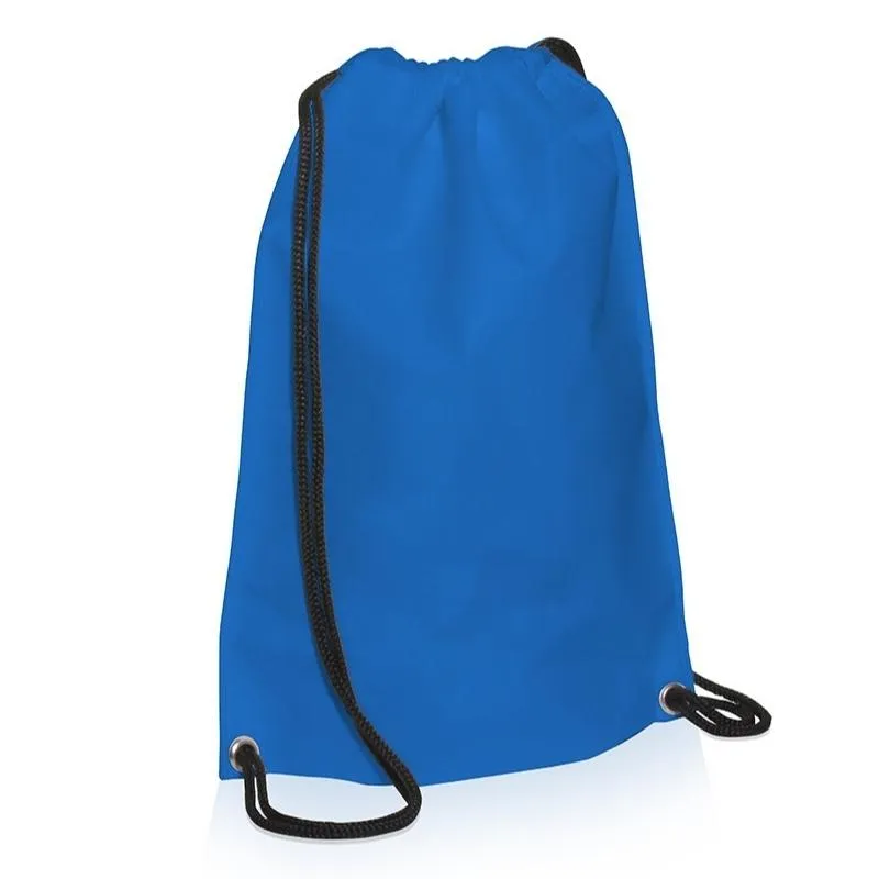 ECO MOCHILA 35x45 AZUL CLARO CORDON NEGRO