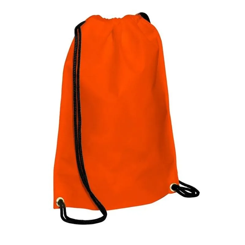 ECO MOCHILA 35x45 NARANJA CORDON NEGRO