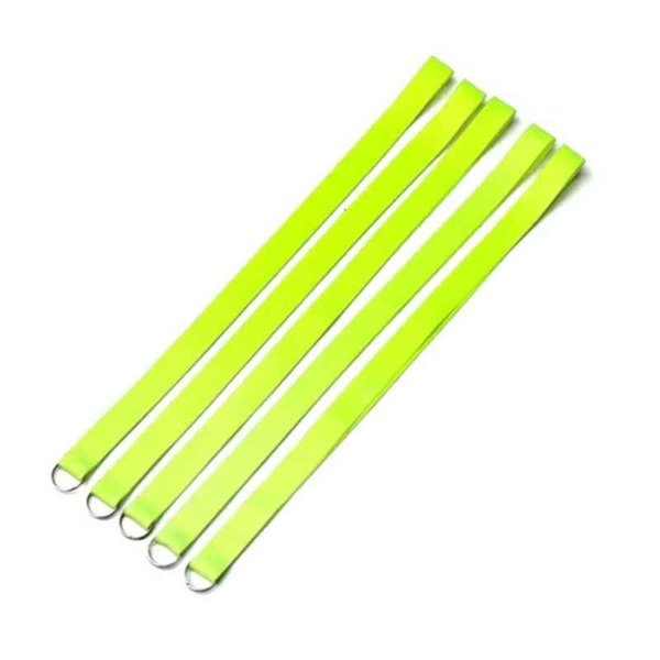 LLAVERO CINTA COLGANTE AMARILLA FLUO C/ARGOLLA 1 metro