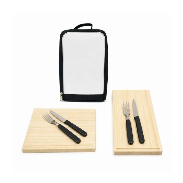 FUNDA DE NEOPREN CON DOS TABLA Y CUBIERTOS
