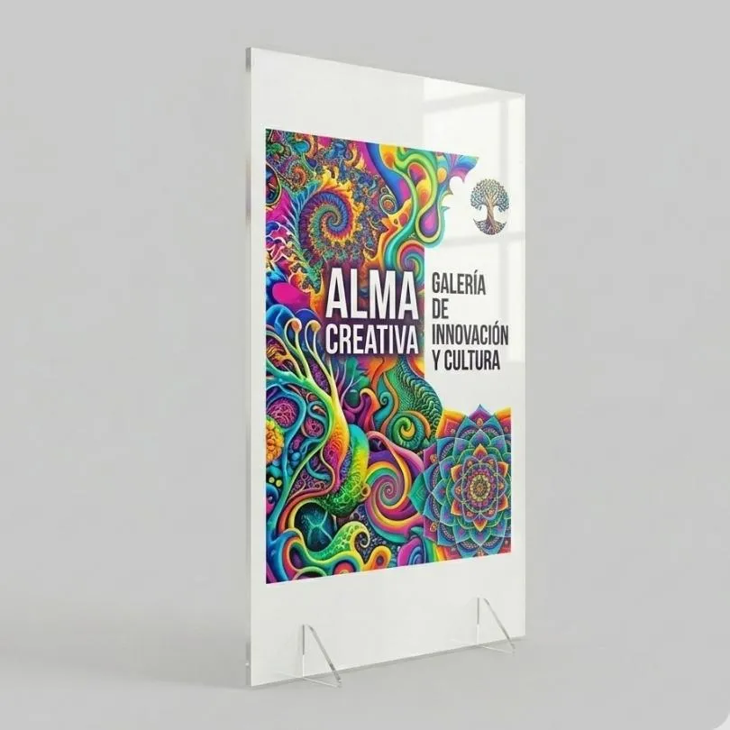 [PLACASUV41] Acrilico Blanco 3 mm Impreso UV CMYK 120 x 242 cm