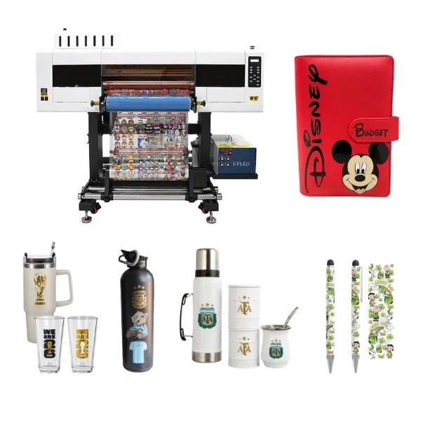 Impresion DTF UV  FULL GLOSY (BLANCO  + CMYK + BARNIZ)