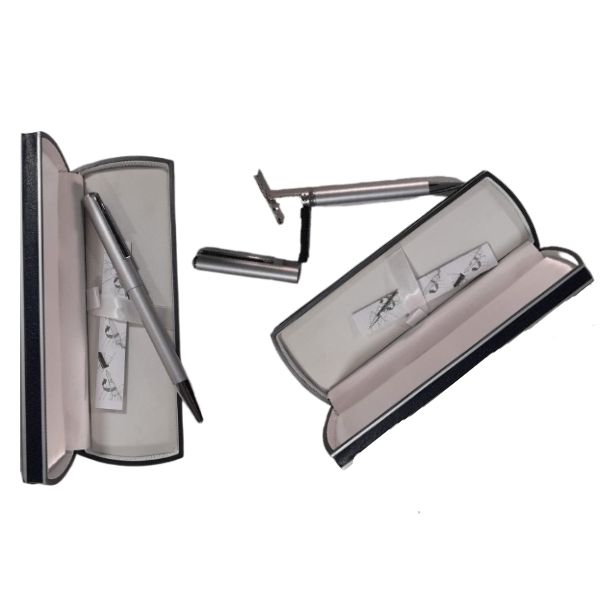 [SellCom13] Sello Completo Sello Completo BOLIGRAFO SELLO DIPLOMAT 3100 ACERO ESTUCHE SIMIL CUERO