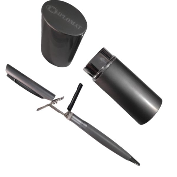 [SellCom15] Sello Completo Sello Completo BOLIGRAFO SELLO DIPLOMAT 6001 ESTUCHE SIMIL CUERO