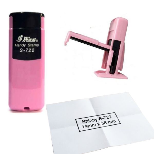 [SellCom57] Sello Completo SHINY S 722 SELLO POCKET DE BOLSILLO 38x14mm COLOR ROSA PASTEL
