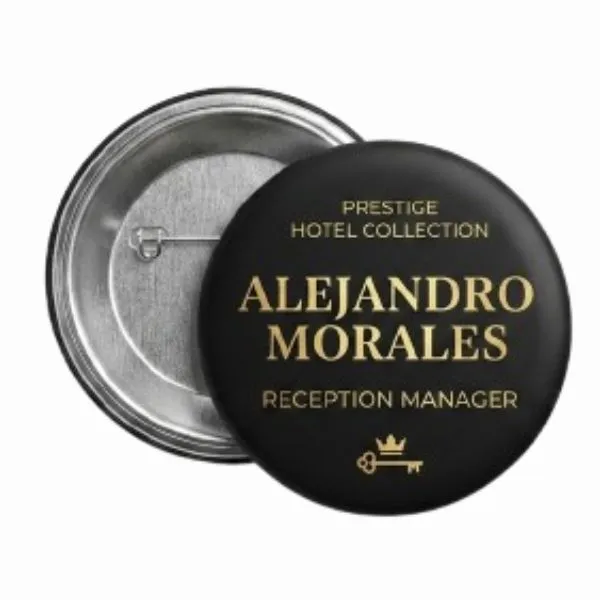 Boton Pins c/alfiler Armado con Impresion de  38 mm