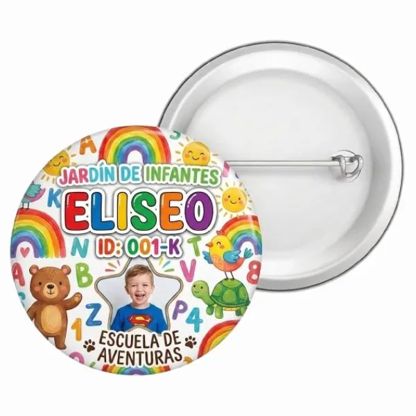 Boton Pins c/alfiler Armado con Impresion de  63 mm