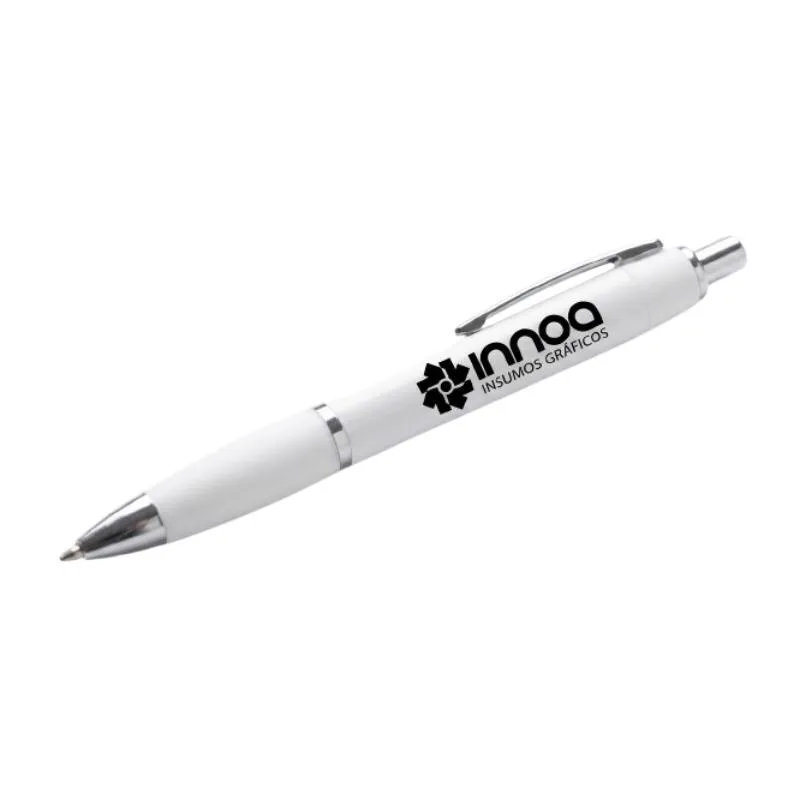 Boligrafo Grabado Laser K750 PLASTICO CUERPO BLANCO GRIP BLANCO