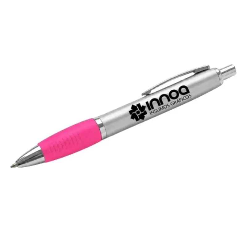 Boligrafo Grabado Laser K750 PLASTICO CUERPO COLOR METAL GRIP rosa